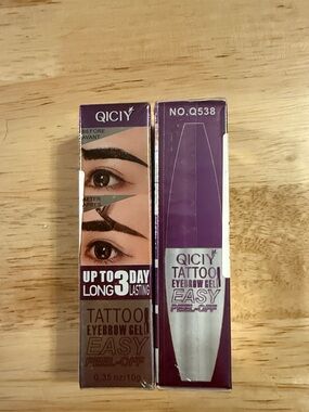 Tattoo Eyebrow Gel Peel-Off in Light brown 2 boxes